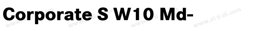 Corporate S W10 Md字体转换